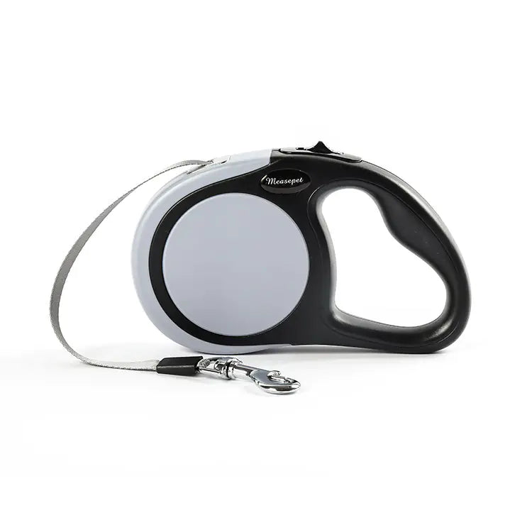 Automatic Retractable Dog Leash with Flat Rope Design
