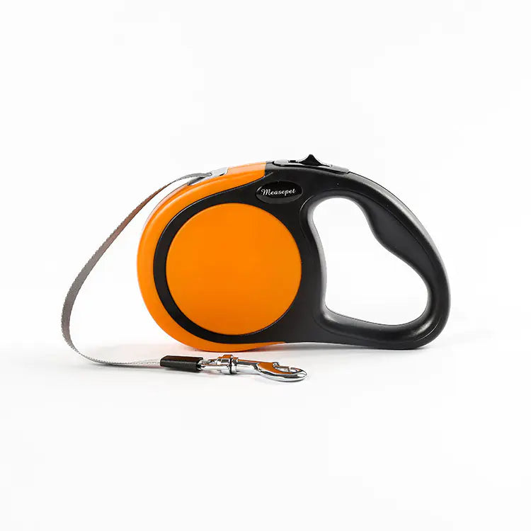 Automatic Retractable Dog Leash with Flat Rope Design